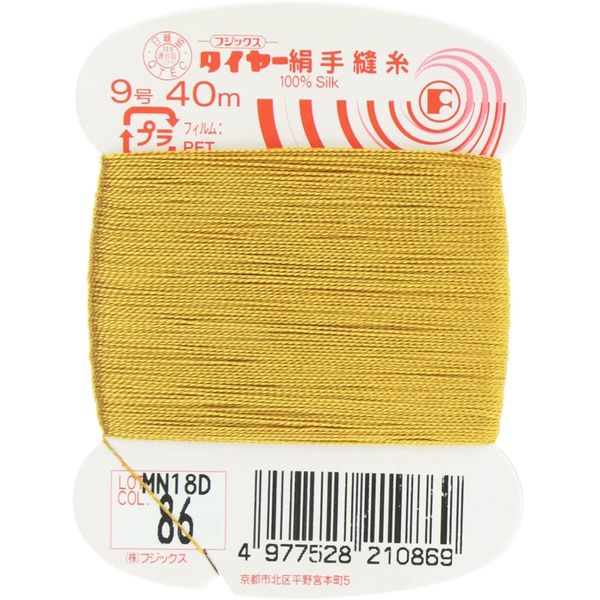 フジックス タイヤー 【絹手縫い糸】 9号 40m col.86 FK21-86 1箱（30個入）（直送品）