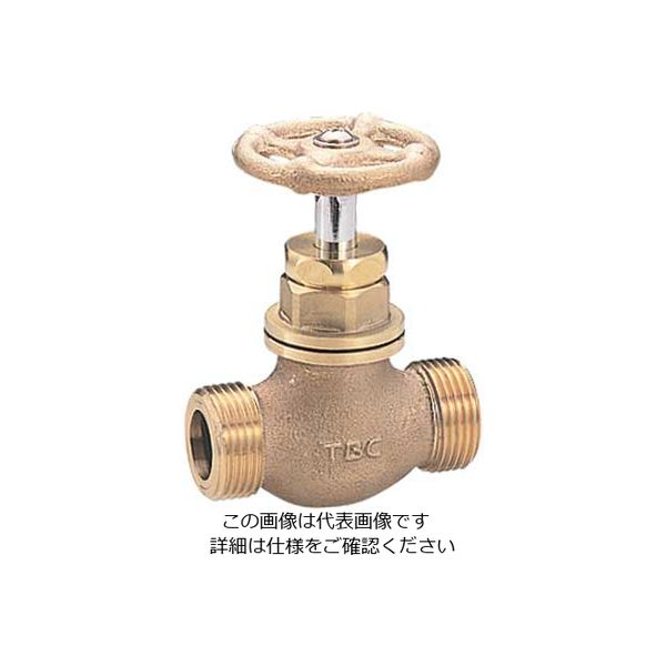 タブチ 止水栓 甲形止水栓 鋳物丸型ハンドル SAM-25 1個（直送品）