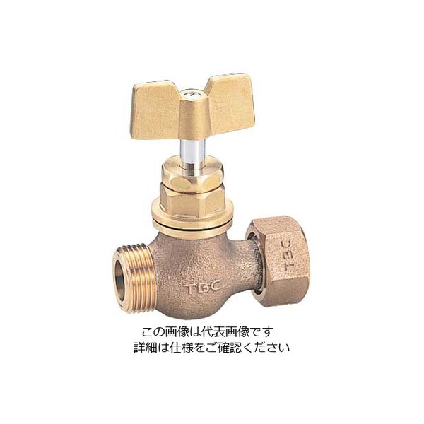 タブチ 止水栓 メータ直結止水栓 蝶型ハンドル SFB-20 1個（直送品） - アスクル