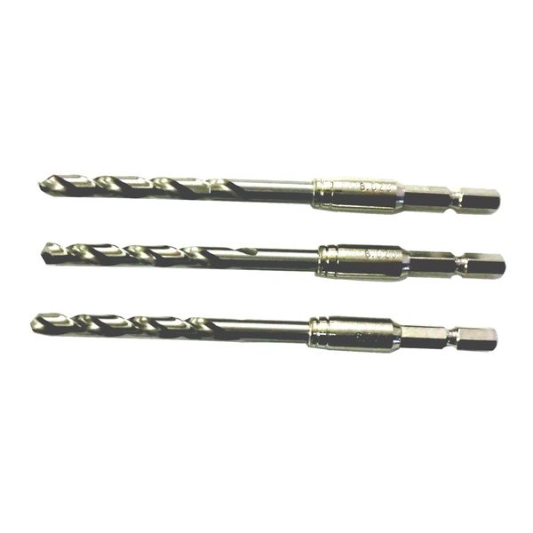 トップ工業 トップ(TOP) 電動ドリル用六角シャンク 鉄工ドリル6.0mm3本セット EDTー6.0X3 EDT-6.0X3 1本（直送品）