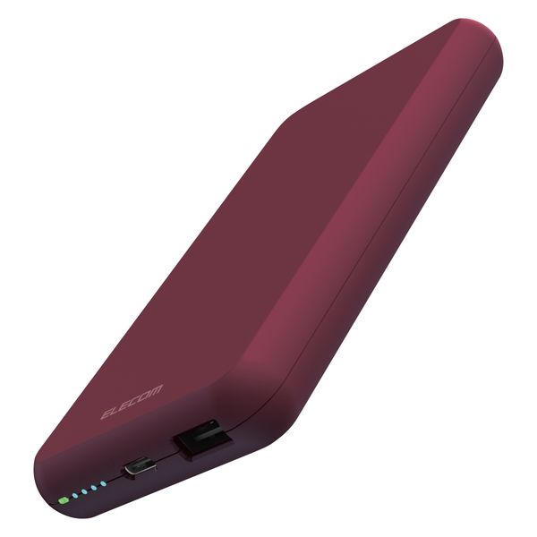 モバイルバッテリー 10000mAh 大容量 おまかせ充電対応 DE-C38-10000RD