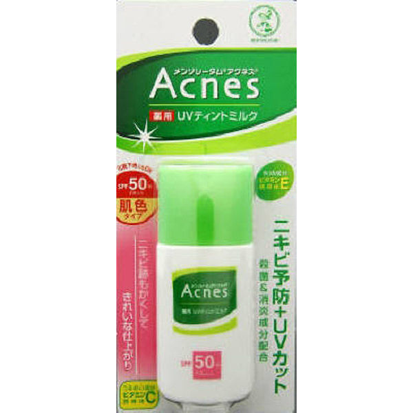 アクネスUV日焼け止めティントミルク✖️6本 ロート製薬 メンソレータム アクネス 薬用UVティントミルク