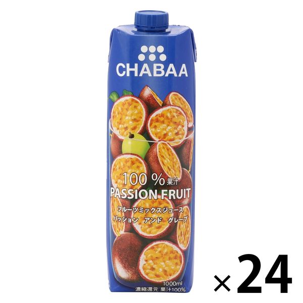 CHABAA 100％ミックスジュース パッションフルーツ（パッション