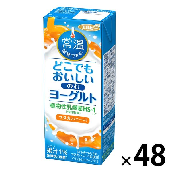 エルビー どこでもおいしい のむヨーグルト 200ml 1セット（48本）