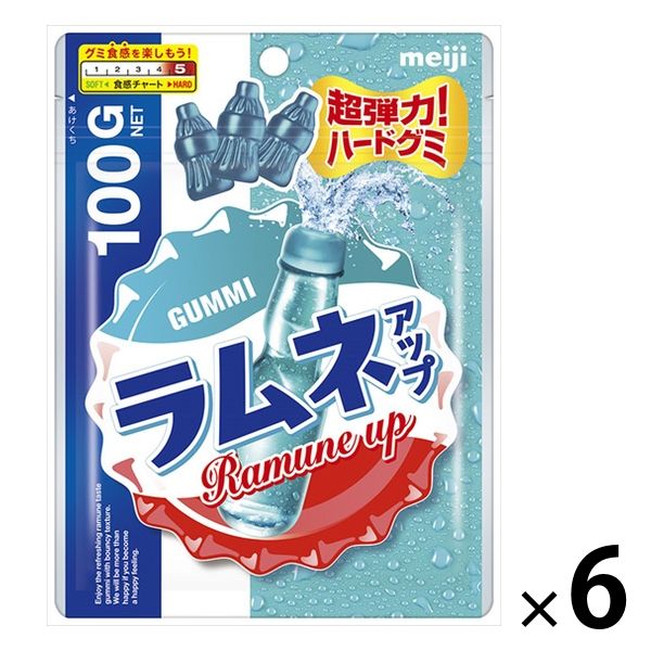 ラムネアップ 6袋 明治 グミ