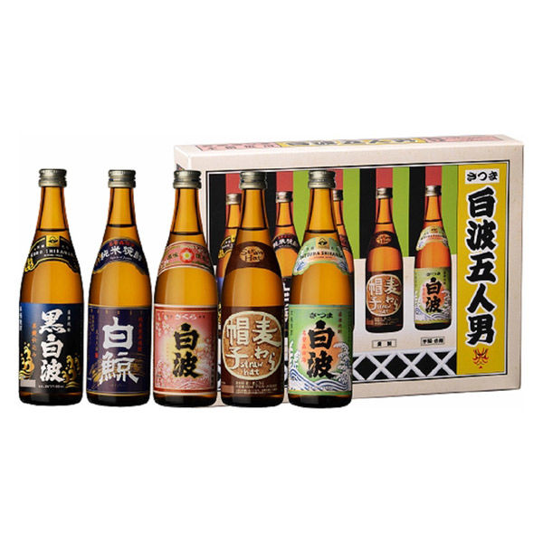 さつま白波 五人男(100ml×5本) 1箱(5本入) 薩摩酒造 ギフト さつま白波 五人男(100ml×5本) 1箱(5本入) 薩摩酒造 ギフト