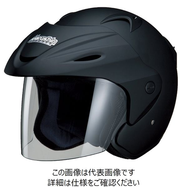 マルシン(Marushin) バイクヘルメット ジェット Mー380 マットブラック フリーサイズ (57~60cm) 3803 1個（直送品）