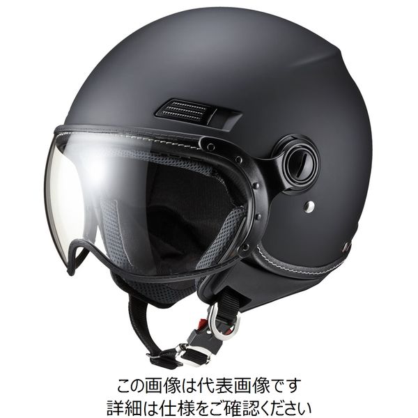 マルシン(Marushin) バイクヘルメット ジェット SAFIT MSー340 マットブラック Lサイズ (59~60cm) 3403L（直送品）