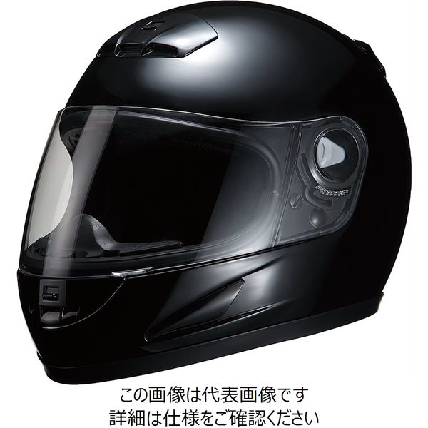 マルシン工業 マルシン(Marushin) バイクヘルメット フルフェイス Mー930 ブラック フリーサイズ (57~60cm) 9303 1個（直送品）