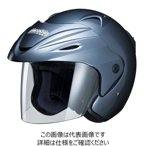 マルシン工業 マルシン(Marushin) バイクヘルメット ジェット Mー380 シャイニーグレー フリーサイズ (57~60cm) 3804 1個（直送品）