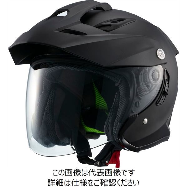 マルシン工業 マルシン(Marushin) バイクヘルメット スポーツ ジェット TEー1 マットブラック Mサイズ MSJ1 1001324 1個（直送品）