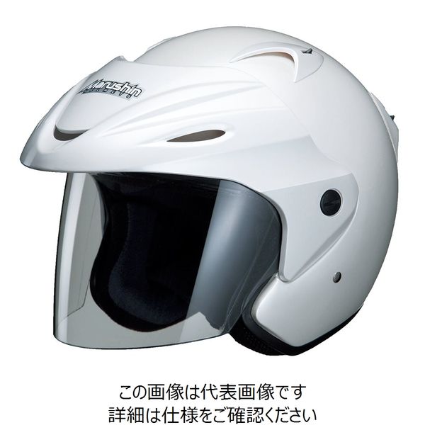 マルシン工業 マルシン(Marushin) バイクヘルメット ジェット Mー380 パールホワイト フリーサイズ (57~60cm) 3801 1個（直送品）