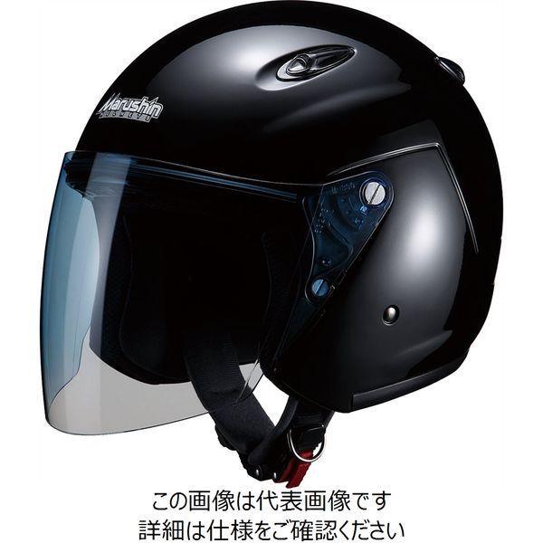 マルシン工業 マルシン(Marushin) バイクヘルメット ジェット Mー400 ブラック フリーサイズ (57~60cm) 4003 1個（直送品）