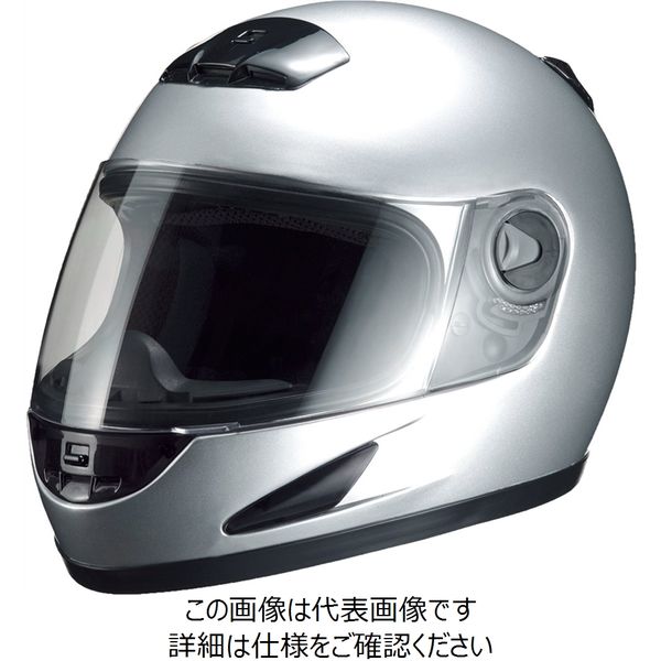 マルシン工業 マルシン(Marushin) バイクヘルメット フルフェイス Mー930 シルバー フリーサイズ (57~60cm) 9309 1個（直送品）