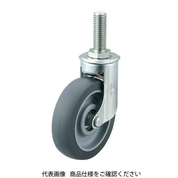 サイレンスキャスター(軽荷重用)(自在車・ねじ込み式) EFTー65ELSB，M12×35 EFT-65ELSB_M12X35（直送品） 7,812円