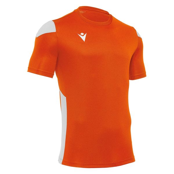 macron(マクロン) サッカー 半袖シャツ POLIS ショートスリーブゲームシャツ 5081 オレンジ/ホワイト XXS 1枚（直送品）