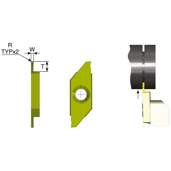 サークリップリング溝入チップ0.5Wx1.6TmaxR0左勝手BL 【GD25LW05T16BLU】 GD25LW05T16BLU（直送品） 7,680円