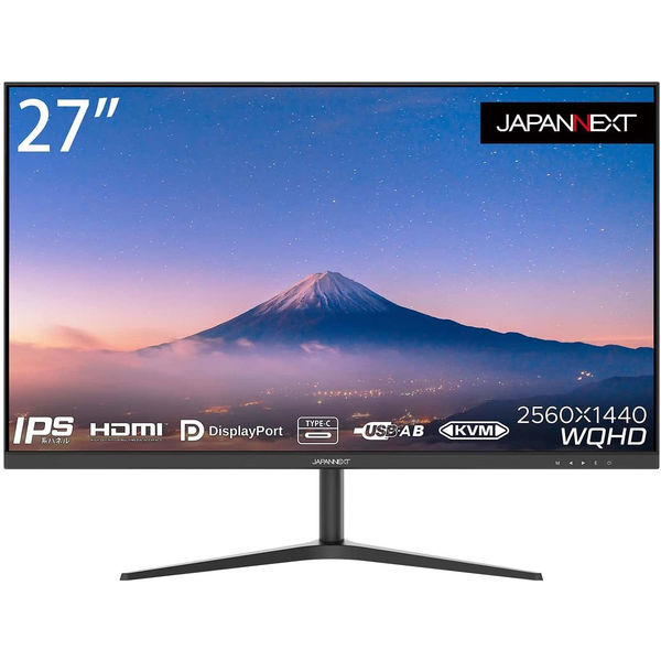 ジャパンネクスト 27インチ ワイド液晶ディスプレイ JN-IPS27WQHDR-C65W 1個（直送品） 26,129円
