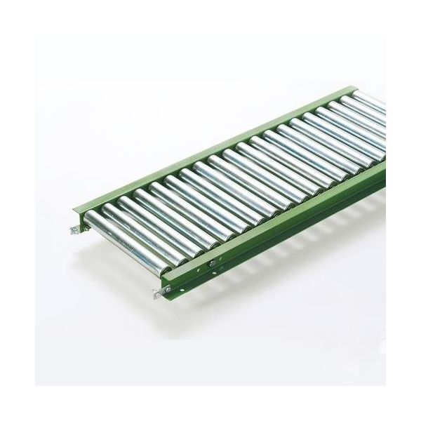 エスコ 400x2000mm/ 50mm ローラーコンベアー(スチール製) EA985MC-143 1台（直送品）