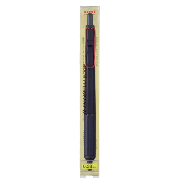 三菱鉛筆 ジェットストリームエッジ３８黒赤 SXN100338BK15 3本（直送