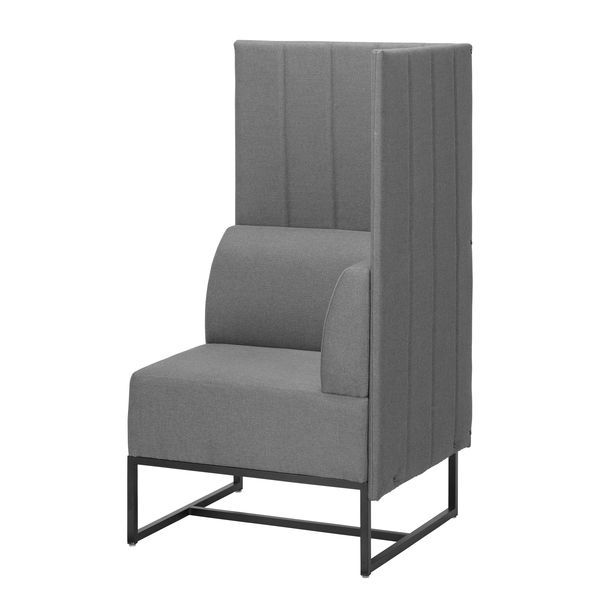 【アウトレット】【軒先渡し】パネルソファ 左肘 幅730mm グレー 285245 1台（直送品）