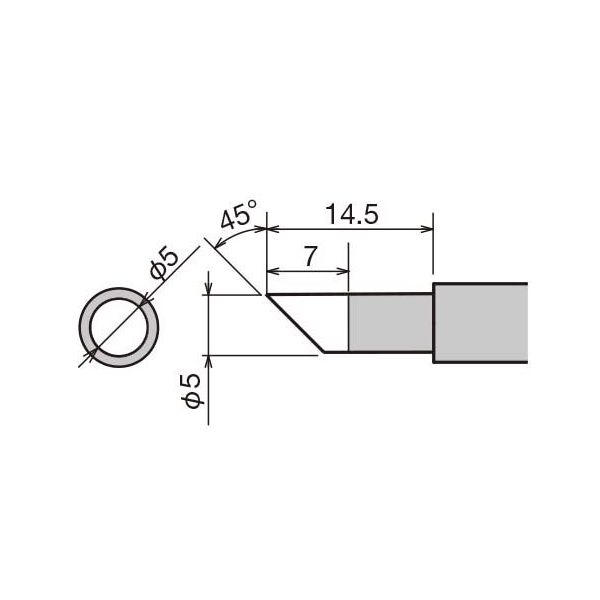 太洋電機産業 替こて先 PXー280用 PX-28RT-5C 1セット(4P)（直送品）