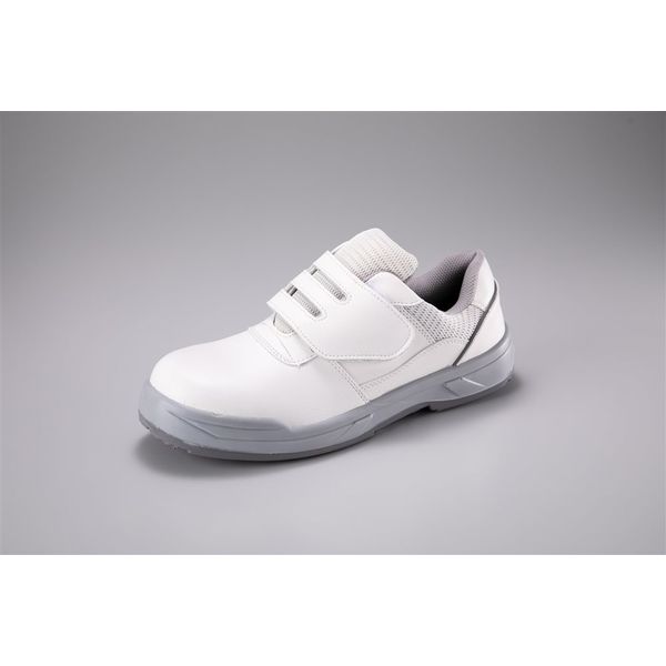 耐滑ウレタン2層底 安全靴 短靴マジック（静電気帯電防止性能付）白