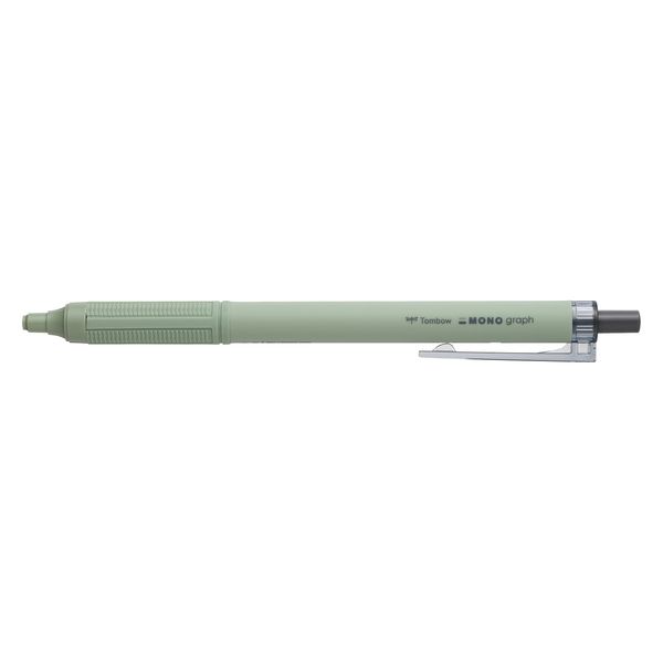 トンボ鉛筆 油性ボールペン モノグラフライト 0.5mm スモーキーグリーン BC-MGLE65L 10本（直送品）