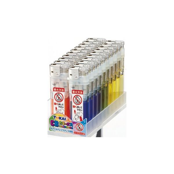 東海 CR P2カラーガス電子ライター （PSCマーク付） 5色のうちいずれか1色 4904650007487 1個