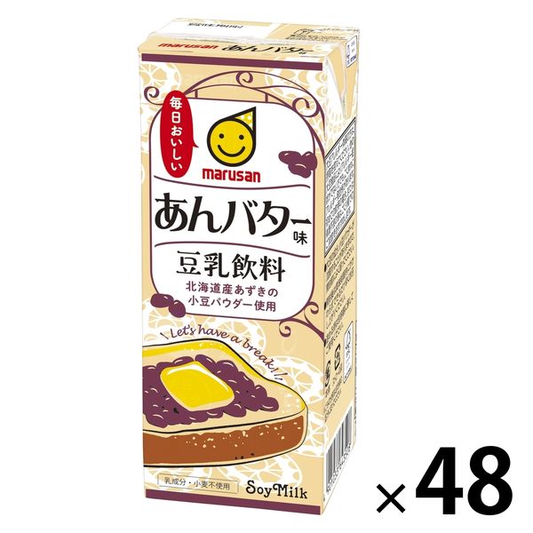 マルサンアイ あんバター味 豆乳飲料 200ml 1セット（48本）