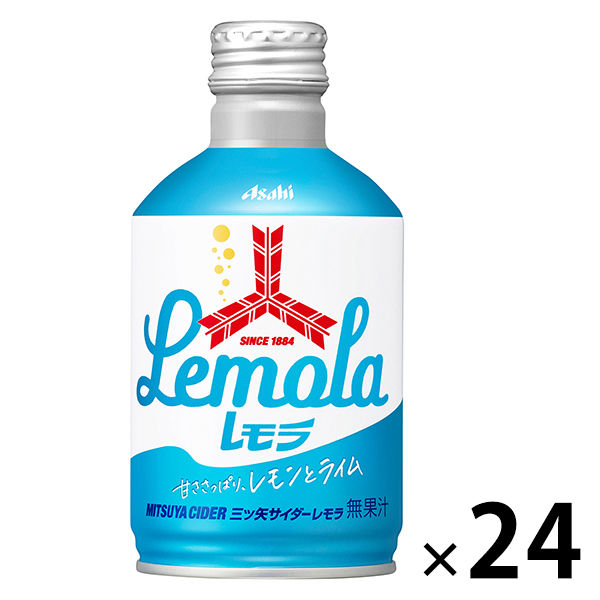 アサヒ飲料 三ツ矢サイダー レモラ ボトル缶 300ml 1箱（24缶入