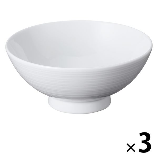 無印良品 白磁めし茶碗 大 約直径12.5×高さ5.5cm 1セット（3個） 良品計画