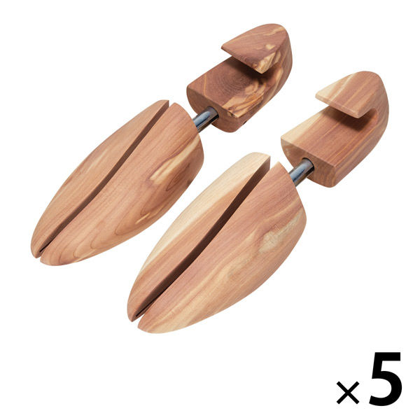 ファッション 無印良品 レッドシダーシューキーパー 25～28cm用 5セット 良品 靴
