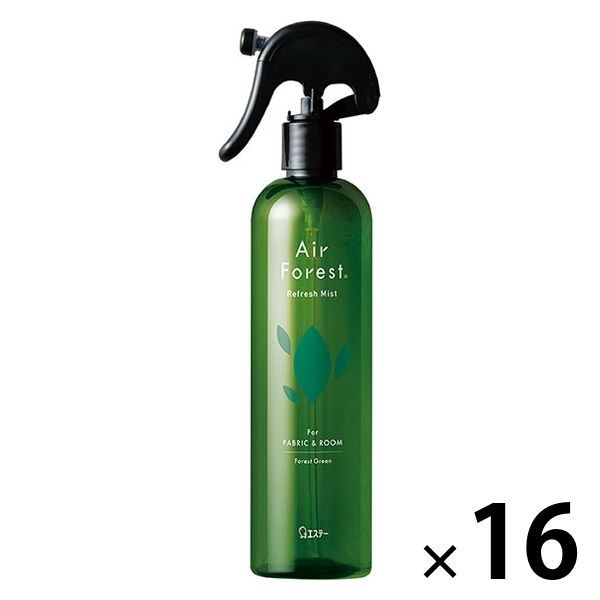 Air Forest Refresh Mist 布用 消臭芳香剤 フォレストグリーンの香り 本体 270mL 1箱（16本入）