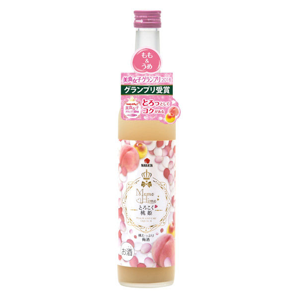 中田食品 とろこく桃姫 桃たっぷり梅酒 500ml 1本 - アスクル