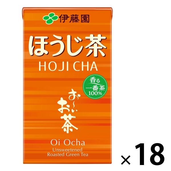 【紙パック】伊藤園 おーいお茶 ほうじ茶 125ml 1箱（18本入）