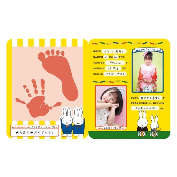 パイロット 手がた記録 成長記録 miffy 1801112 1個 - アスクル