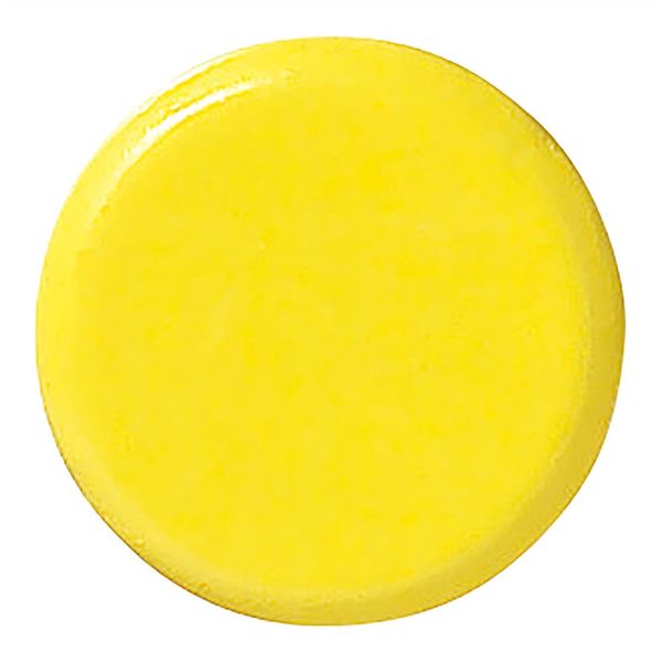 日本緑十字社 強磁力カラーマグネット(ボタン型) 黄 WMGー461Y 18Φ×9mm 3個組 両面磁力 315013 1組(3個)（直送品）