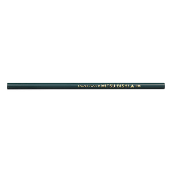 三菱鉛筆 色鉛筆880 7 深緑 K880.7 1ダース(12本) - アスクル