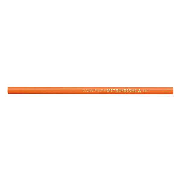 三菱鉛筆 色鉛筆880 4 橙色（オレンジ） K880.4 1ダース(12本) - アスクル