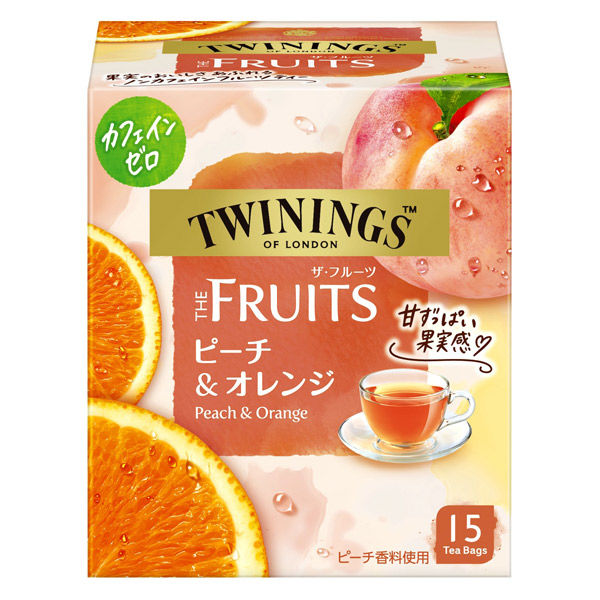 片岡物産 トワイニング THE FRUITS（ザ・フルーツ）ピーチ＆オレンジ 1個（15バッグ入）【カフェインゼロ】