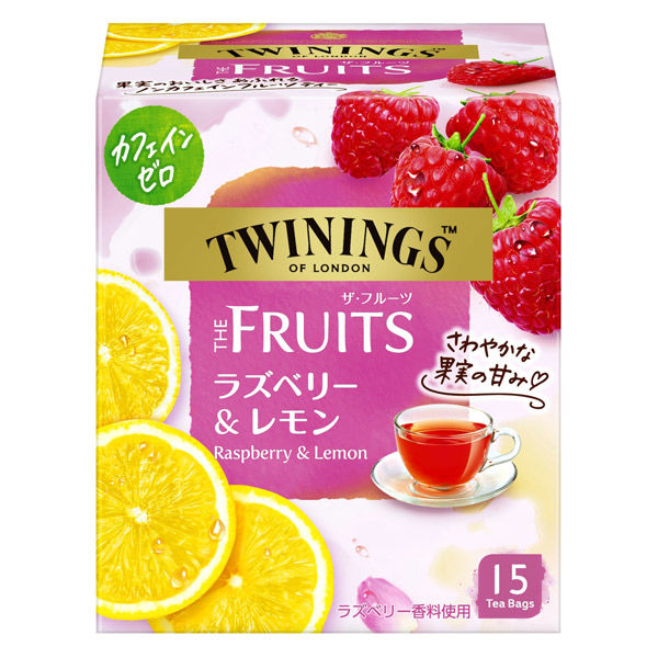 片岡物産 トワイニング THE FRUITS（ザ・フルーツ）ラズベリー＆レモン 1個（15バッグ入）【カフェインゼロ】