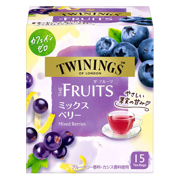 片岡物産 トワイニング THE FRUITS（ザ・フルーツ）ミックスベリー 1個（15バッグ入）【カフェインゼロ】