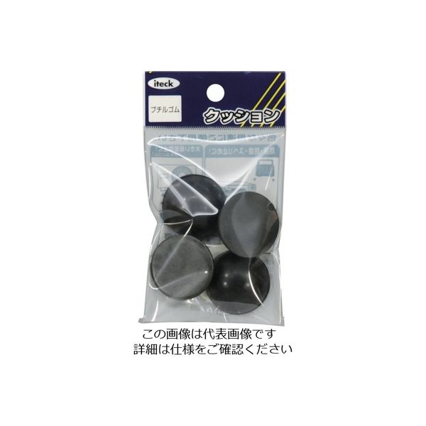アイテック 光 防振のすぐれもの ブチルゴム粘着入り30丸×12mm KKG-3 1パック(4個) 820-1523（直送品）