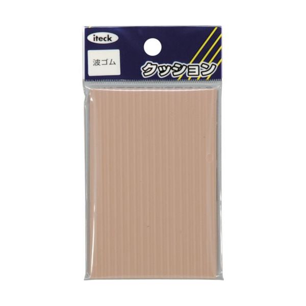 アイテック 光 波ゴムクッション茶90×60×3mm KWR69-2 1パック(1個) 820-1740（直送品）