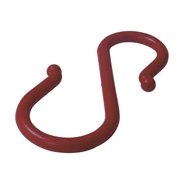 ニッサチェイン プラスチックSフック8×245mm赤色(2個入り) A-73 1パック(2個) 126-9272（直送品）