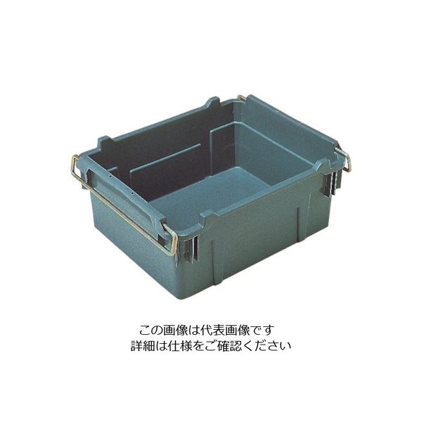 三菱ケミカル ヒシ K型コンテナ(取手付) グレー K-42 GY 1セット(500個) 106-1982（直送品）