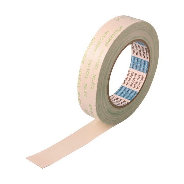 日東電工 日東 低VOC両面テープ（粗面接着タイプ） No.512 20m ホワイト