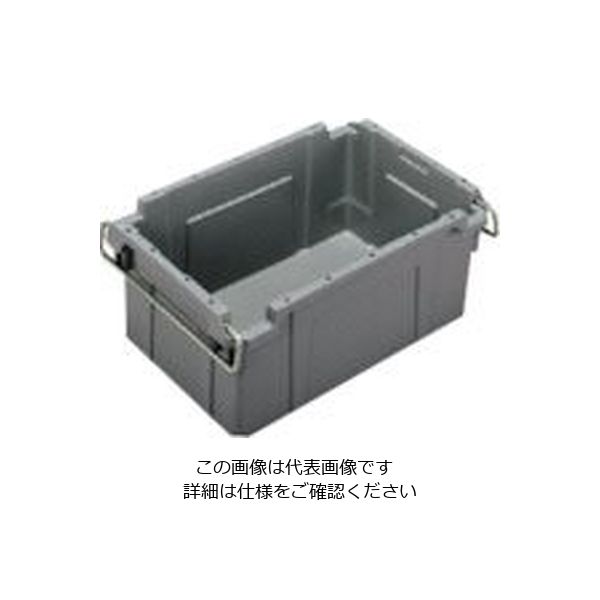 三菱ケミカル ヒシ K型コンテナ(取手付) グレー K-32 GY 1セット(500個) 106-0433（直送品）