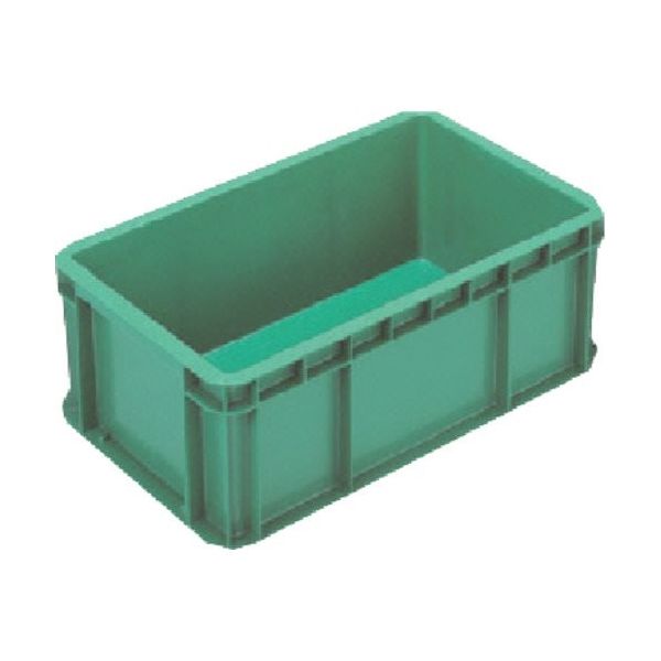 三菱ケミカル ヒシ S型コンテナ W620×D374×H225 緑 S-40C GN 1セット(500個) 106-0435（直送品）